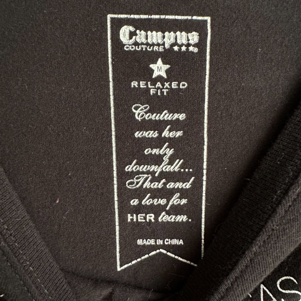CAMPUS COUTURE Black University of Kansas Jayhawks Ladies Casual Top, M - Picture 3 of 5